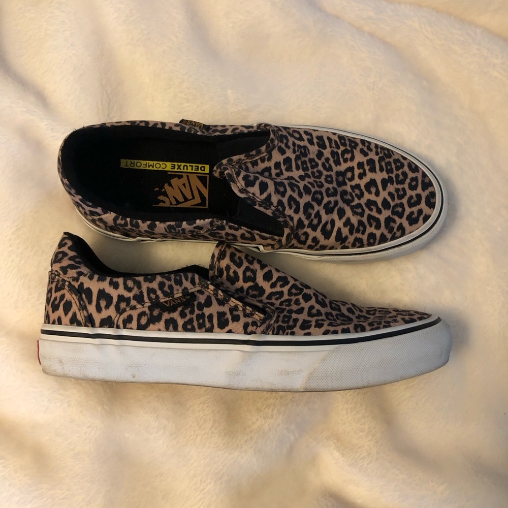 Vans Animal Print Slip-On Shoes